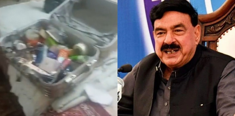 شیخ رشید کے گھر پر اسلام آباد پولیس کا چھاپہ، ویڈیو بھی شیئر کردی