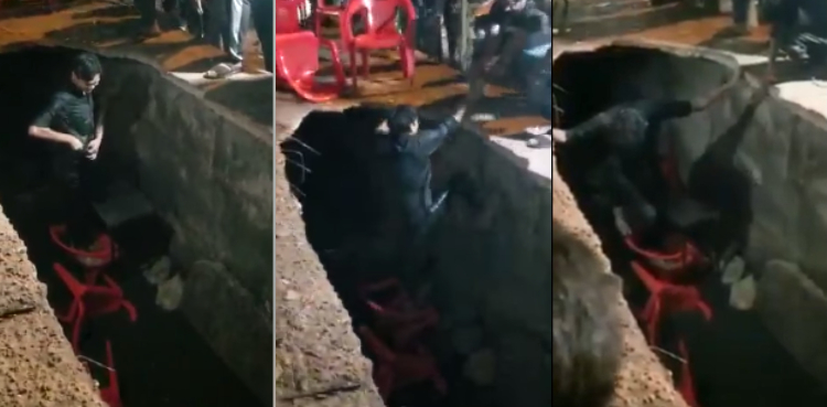ویڈیو: نالے پر قائم ہوٹل میں بیٹھے شہریوں کے ساتھ دل دہلا دینے والا حادثہ