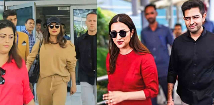 پرینیتی چوپرا کی منگنی کے تیاریاں عروج پر، پریانکا بھی پہنچ گئیں