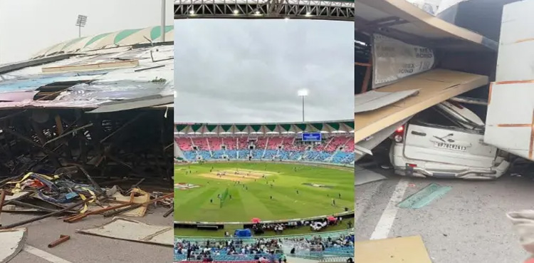 سائن بورڈ گر پڑا، ماں بیٹی کچل کر ہلاک، ویڈیو نے دل دہلا دیے