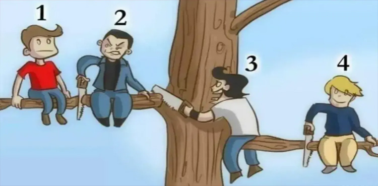 ان چاروں میں سب سے زیادہ بے وقوف کون؟ 5 سیکنڈ میں جواب دیں