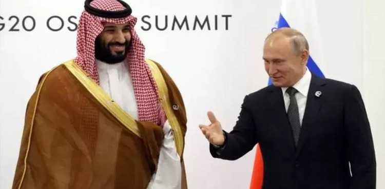 شہزادہ محمد بن سلمان اور پوتن کے درمیان ٹیلی فونک رابطہ