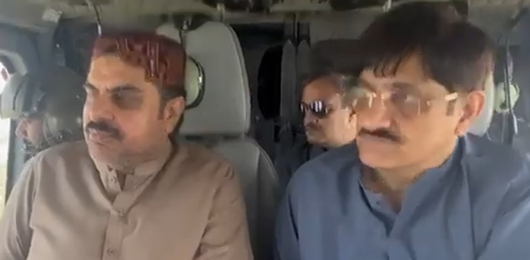 سمندری طوفان : وزیراعلی سندھ کا  کیٹی بندر، شاہ بندر اور جاتی کا دورہ،  لوگوں سے نقل مکانی کی اپیل