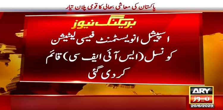 غیر ملکی سرمایہ کاری کے راستے میں رکاوٹیں دور کرنے کیلیے کونسل قائم SIFC