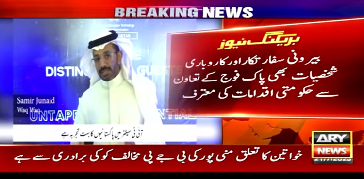 بیرونی سفارتکار، کاروباری شخصیات آئی ٹی برآمدات بڑھانے کے منصوبے کے معترف