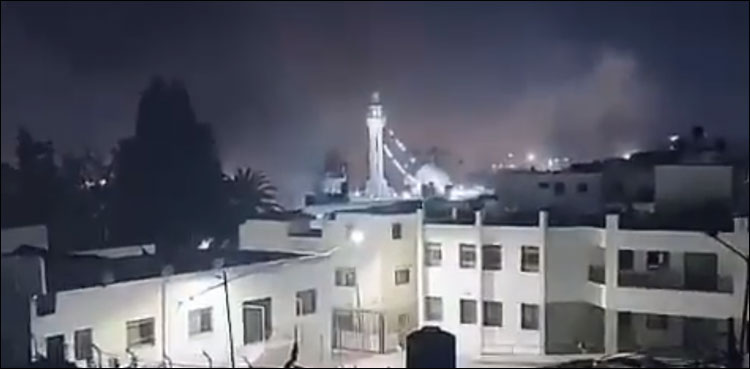اسرائیلی فوج کا جنین میں فضائی اور زمینی حملہ، 4 فلسطینی شہید، زہریلی گیس کا استعمال