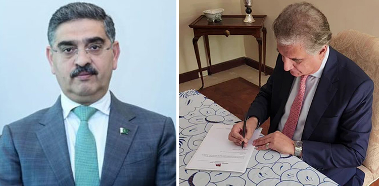 پی ٹی آئی کا نگراں وزیر اعظم انوار الحق کاکڑ کو خط