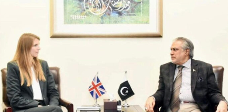 وزیرخزانہ اسحاق ڈار کی عہدہ سنبھالنے پر برطانوی ہائی کمشنر کو مبارکباد