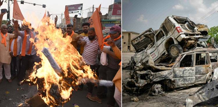 ہریانہ میں ہندو مسلم فسادات ، انتہا پسند کا  ایک بار پھر مسلمانوں کا قتل عام