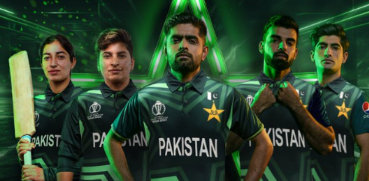 ورلڈ کپ کے لیے پاکستان کرکٹ ٹیم کی کٹ کی رونمائی کردی گئی