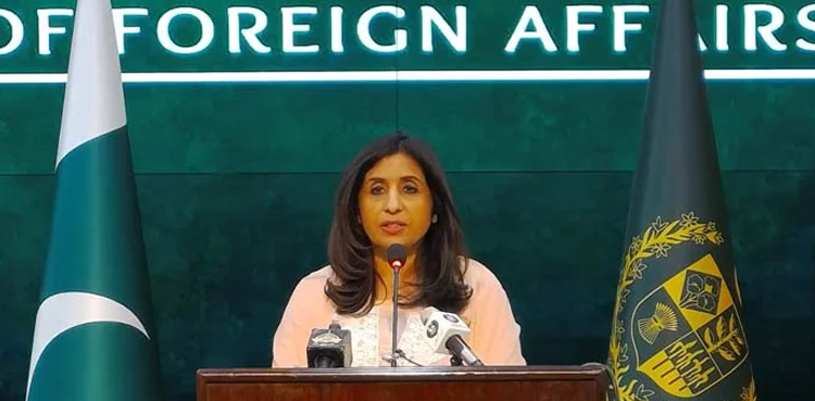 امریکا خود بھارت کو جدید اسلحہ کی ٹیکنالوجی منتقل کررہا تو دوسروں پر پابندی کیسے لگا سکتا ہے، ترجمان دفتر خارجہ