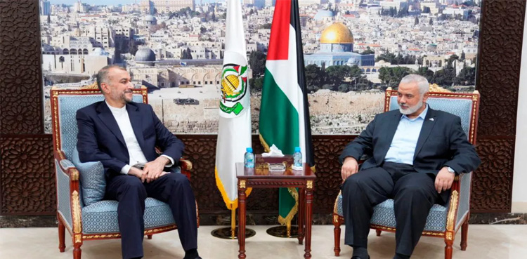 امریکا اسرائیل کے ذریعے فلسطینیوں کےخلاف جنگ کررہا ہے، ایران