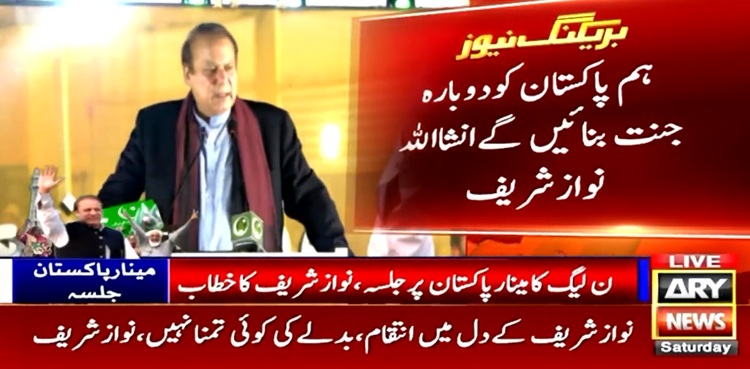 دل میں انتقام کی تمنا نہیں، اداروں اور جماعتوں کو ملکر کام کرنا ہوگا، نواز شریف