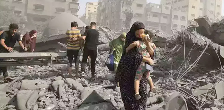 غزہ میں اسرائیلی مظالم جاری، شہداء کی تعداد 13 ہزار 300 سے تجاوز کرگئی
