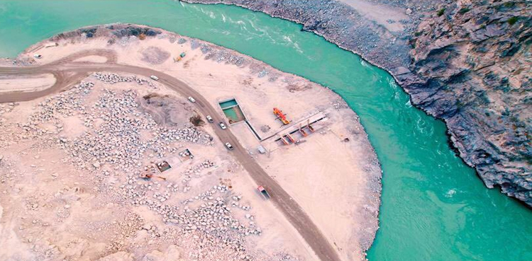 لاس: دیامر بھاشا ڈیم پروجیکٹ میں اہم پیشرفت،  تاریخی مناظر