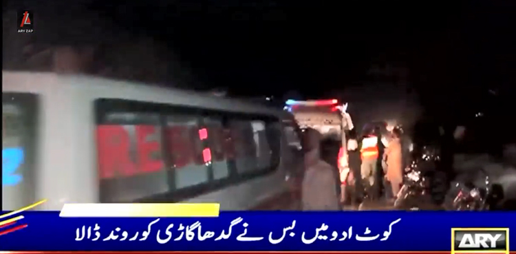 کوٹ ادو:  تیز رفتار بس نے گدھا گاڑی کو روند ڈالا، 5 افراد جاں بحق ، 3 زخمی
