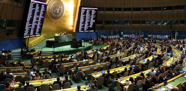 بھارت کا اقوام متحدہ میں فلسطین سے متعلق قرارداد کے حق میں ووٹ