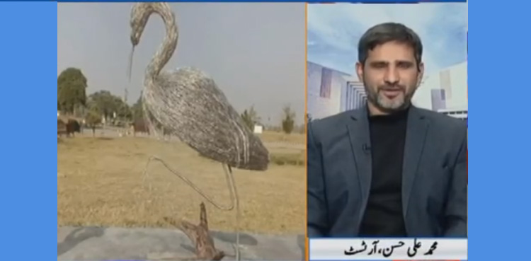 لوہے کے تاروں سے فن پارے بنانے والا انوکھا مصور