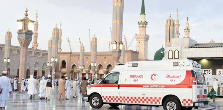 مسجد نبویؐ میں ہلال احمر نے ایک زائر کی زندگی بچالی