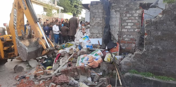 بی جے پی ورکر سے جھگڑنے والے شہری کا گھر مسمار کر دیا گیا