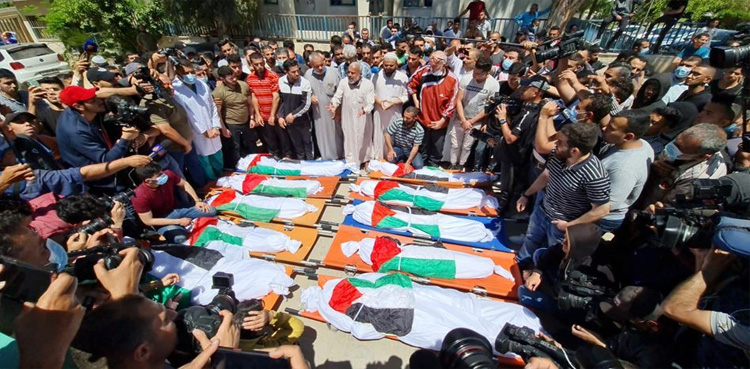 شہید فلسطینیوں کی تعداد21 ہزار سے تجاوز کرگئی