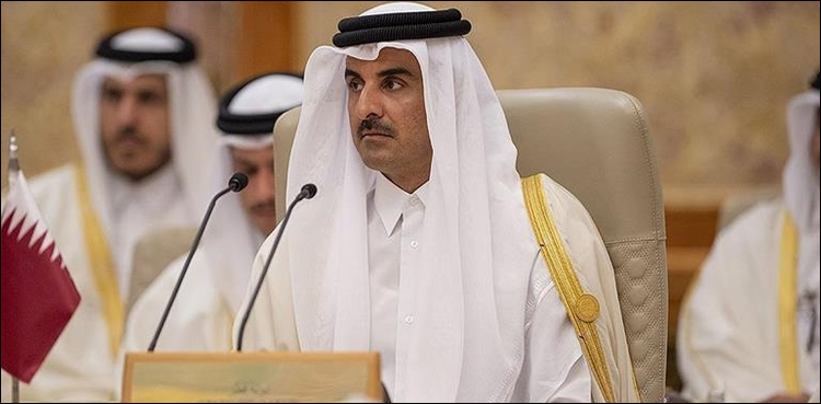 اقوام متحدہ سے مطالبہ ہے کہ اسرائیل کو مذاکرات کی ٹیبل پر لائے: امیر قطر