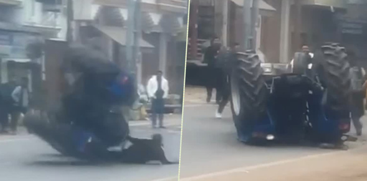 ٹریکٹر کی زد میں آکر سات بہنوں کا اکلوتا بھائی جاں بحق