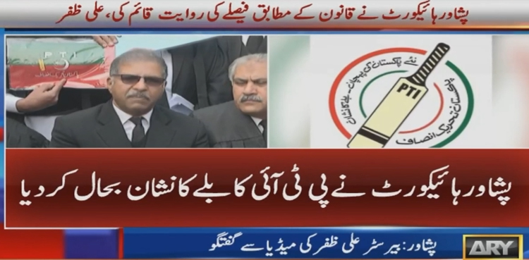 الیکشن کمیشن نے پی ٹی آئی سے غیر قانونی آرڈر کے ذریعے بلے کا نشان چھینا تھا، بیرسٹر علی ظفر