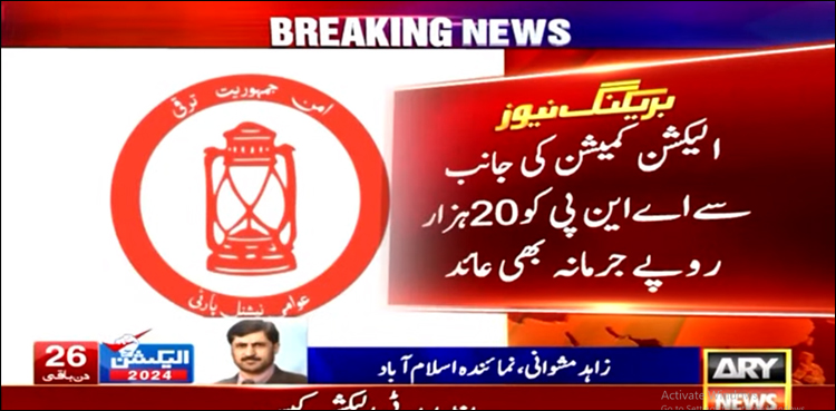 الیکشن 2024: اے این پی کو انتخابی نشان الاٹ