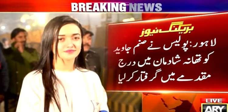 صنم جاوید رہائی کے بعد پھر گرفتار