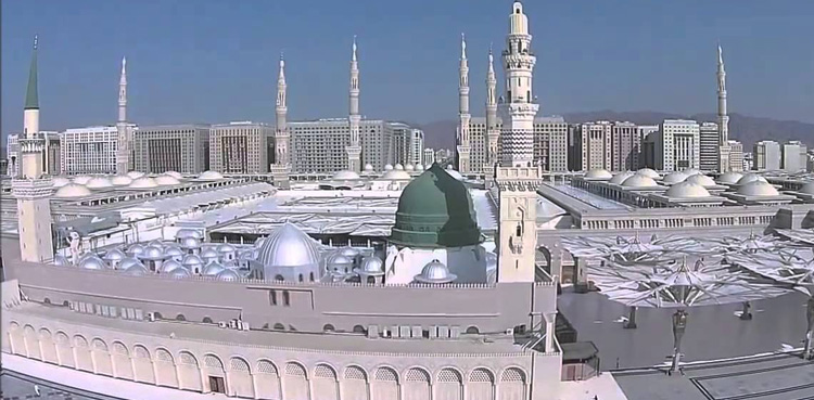 مسجد نبویؐ میں ایک ہفتے کے دوران 55 لاکھ 67 ہزار زائرین کی آمد