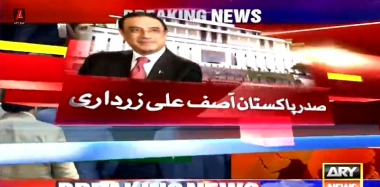 آصف علی زرداری ملک کے 14ویں صدر مملکت منتخب