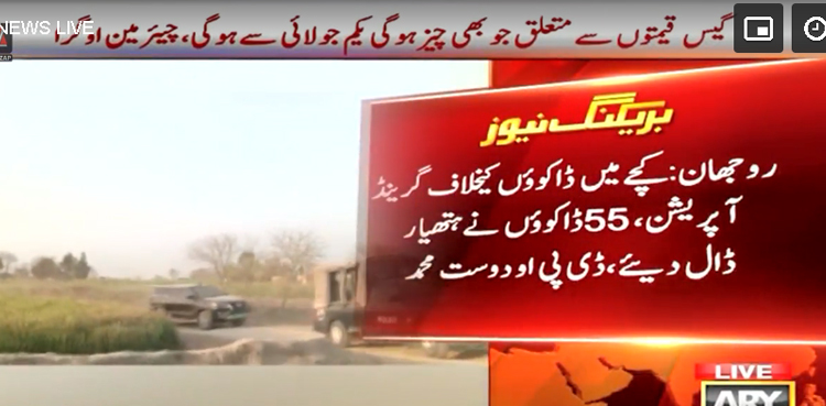 بڑی کامیابی، کچے  میں 55 ڈاکوؤں نے پولیس کے سامنے ہتھیار ڈال دیئے
