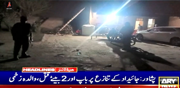پشاور :  جائیداد کے تنازع پر باپ اور دو بیٹے قتل