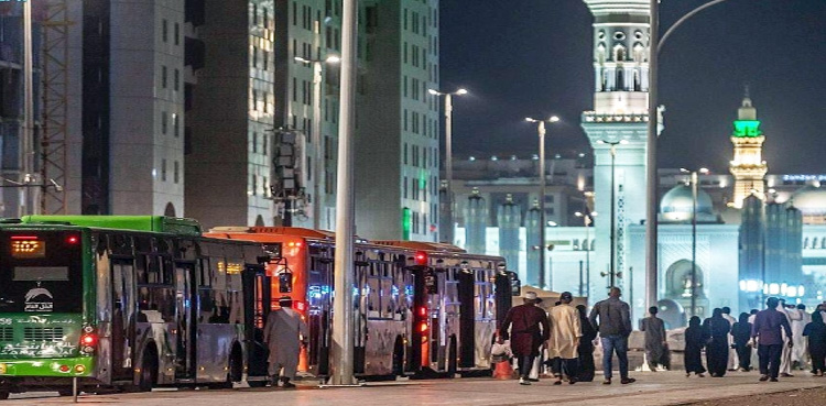 مدینہ بس سروس سے رمضان میں 5 لاکھ سے زائد زائرین مستفید ہوئے
