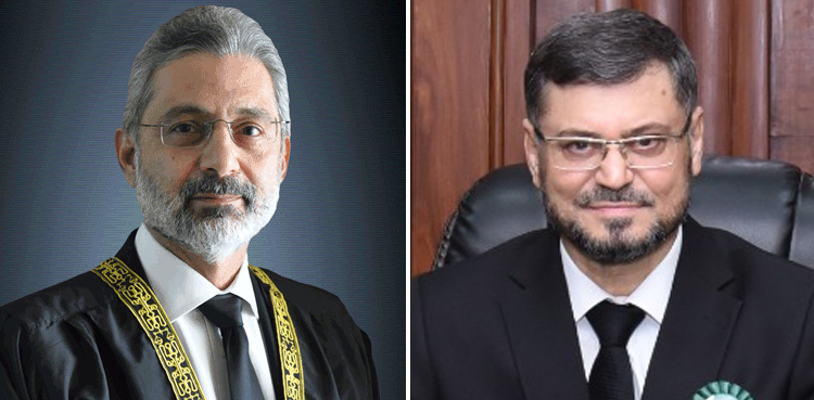 چیف جسٹس پشاور ہائی کورٹ کا چیف جسٹس پاکستان قاضی فائز عیسیٰ کو خط