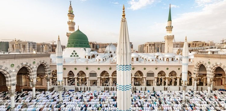 ایک ہفتے میں 55 لاکھ سے زائد زائرین کی مسجد نبویؐ آمد