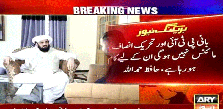 بانی پی ٹی آئی اور تحریک انصاف مائنس نہیں ہوگی، حافظ حمداللہ کا بڑا بیان