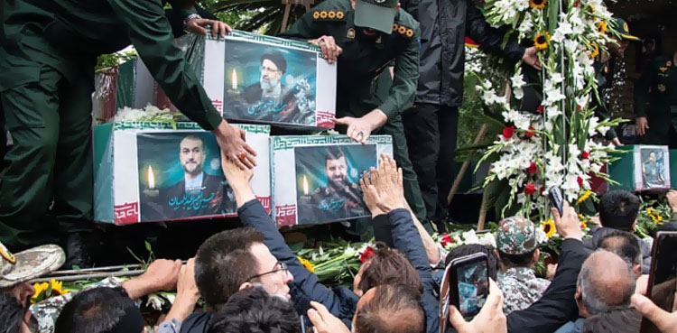 ایرانی صدر ابراہیم رئیسی کی نماز جنازہ آج تہران میں ادا کی جائے گی