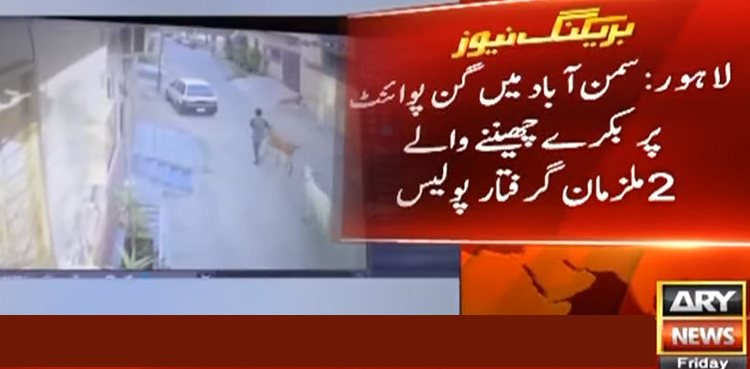 لاہور میں بکرے چھیننے والے ملزمان گرفتار