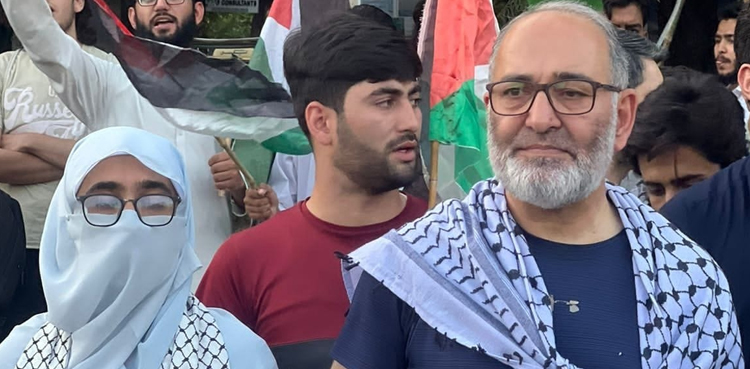 غزہ کیلیے احتجاج کریں گے کسی رکاوٹ کو نہیں مانتے، مشتاق احمد خان