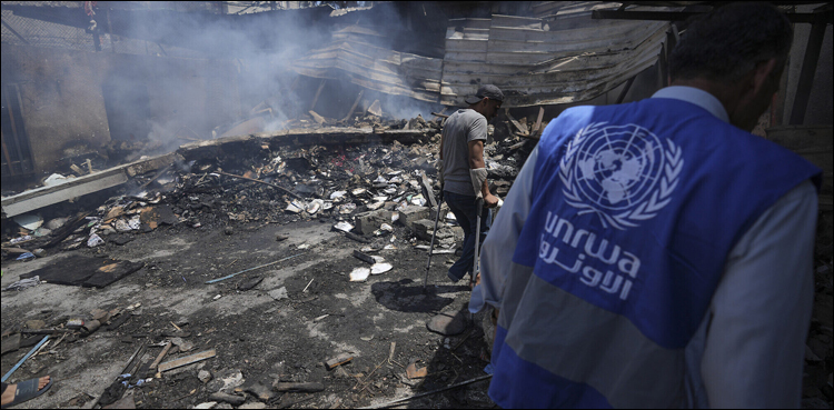 اقوام متحدہ کے اسکول پر خوفناک بمباری، بچوں اور خواتین سمیت 32 فلسطینی شہید
