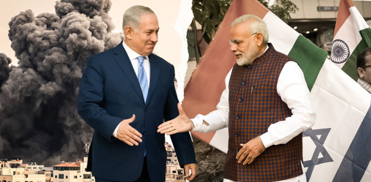 فلسطینیوں کی نسل کشی میں بھارت بھی اسرائیل کا شراکت داربن گیا