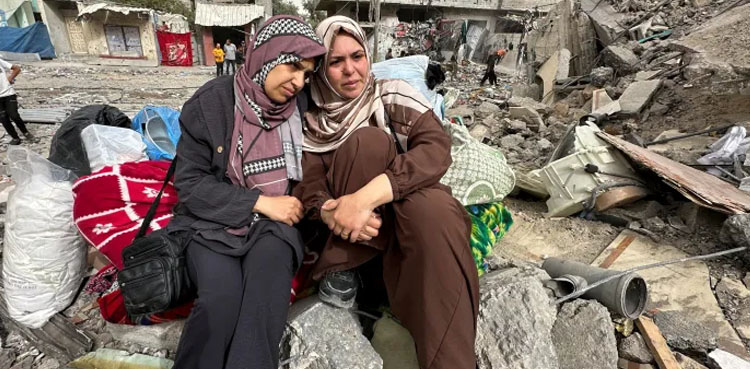 اسرائیل کی بے گھر فلسطینیوں پر بمباری، 25 شہید، درجنوں زخمی