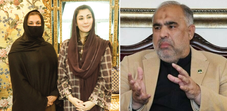 (ن) لیگی رکن پارلیمنٹ نوشین افتخار اسد قیصر کیلیے چوڑیاں خرید لائیں