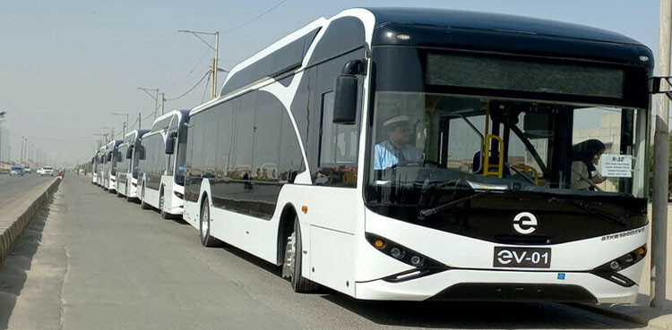 عوام کیلئے خوشخبری، کراچی میں الیکٹرک بسوں کے نئے روٹ کا آغاز