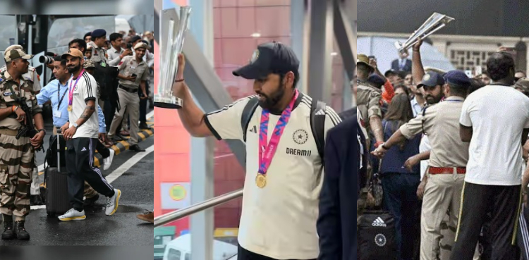 ویڈیو: ٹی ٹوئنٹی ورلڈ کپ کی فاتح بھارتی ٹیم دہلی پہنچ گئی، کھلاڑیوں کا شاندار استقبال