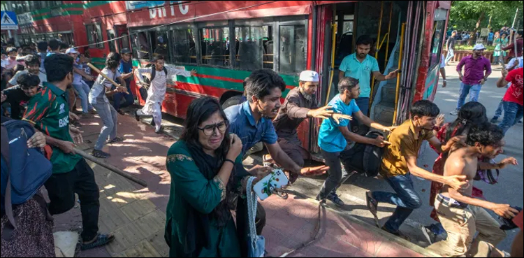 بنگلادیش میں سرکاری نوکریوں میں کوٹا سسٹم کے خلاف احتجاج میں 6 طلبہ جاں بحق