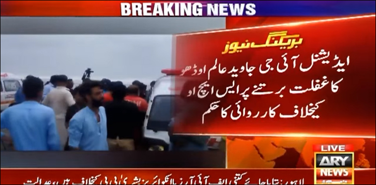 ہاکس بے ٹرٹل بیچ واقعے پر ایس ایچ او کے خلاف محکمانہ کارروائی ہوگی