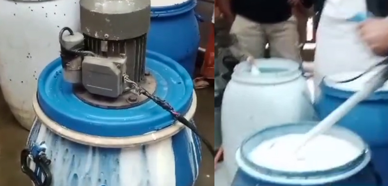 کراچی میں جعلی دودھ بنانے والا ایک اور کارخانہ پکڑا گیا